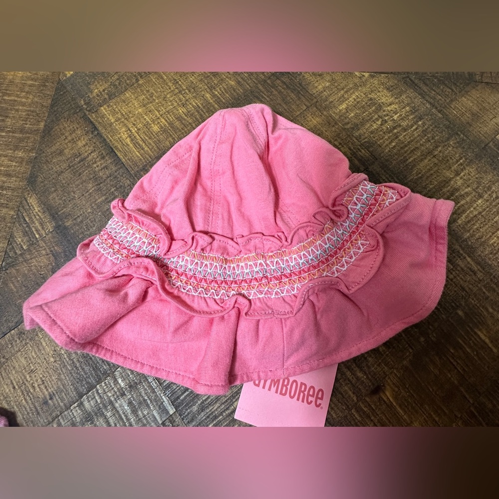 NWT Gymboree 12-24 months Girls Pink Smocked Hat